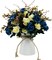 Arrangements for Table Decor Table Centerpieces for Dining Room-Navy Blue